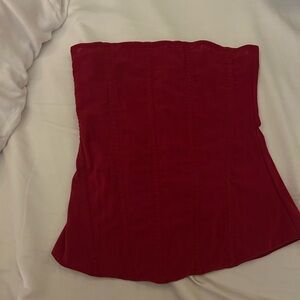 White Fox Boutique Red Crop Top